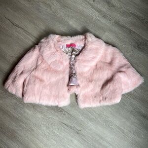 Juicy Couture Pink 100% Rabbit Fur Coat - Large